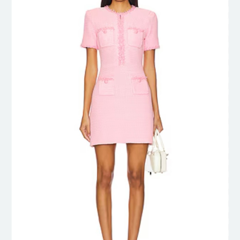 Self-Portrait Pink Mini Dress